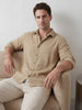 Comfort Fit Checkered Shirt | Khaki