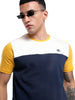 Navy Swerve Colourblocked T-Shirt