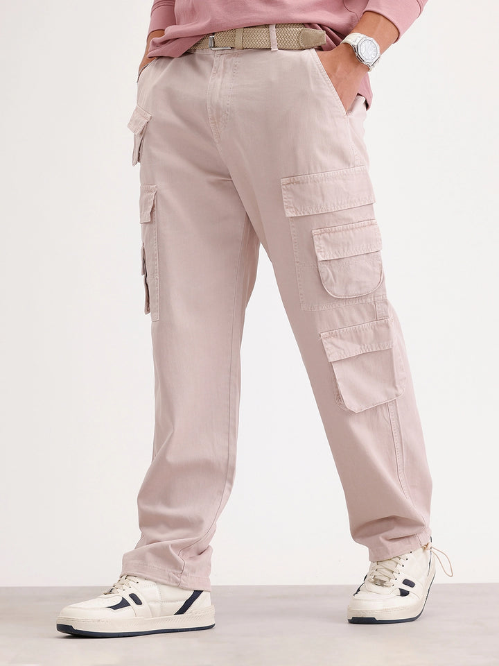 Loose Fit Cargo Trouser | Khaki
