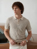 Slim Fit Striped Polo T-Shirt | Beige