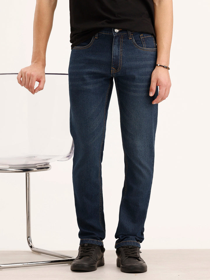 Slim Fit Denim Jeans | Dark Blue