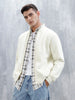Men’S Solid Zip-Up Stand Collar Sweatshirt | Aloe Wash