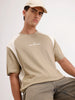 Oversized Cut & Sew T-Shirt | Khaki