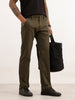 Straight Fit Solid Trouser | Olive