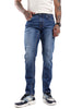 Classic Dark Blue Twill Denim Jeans