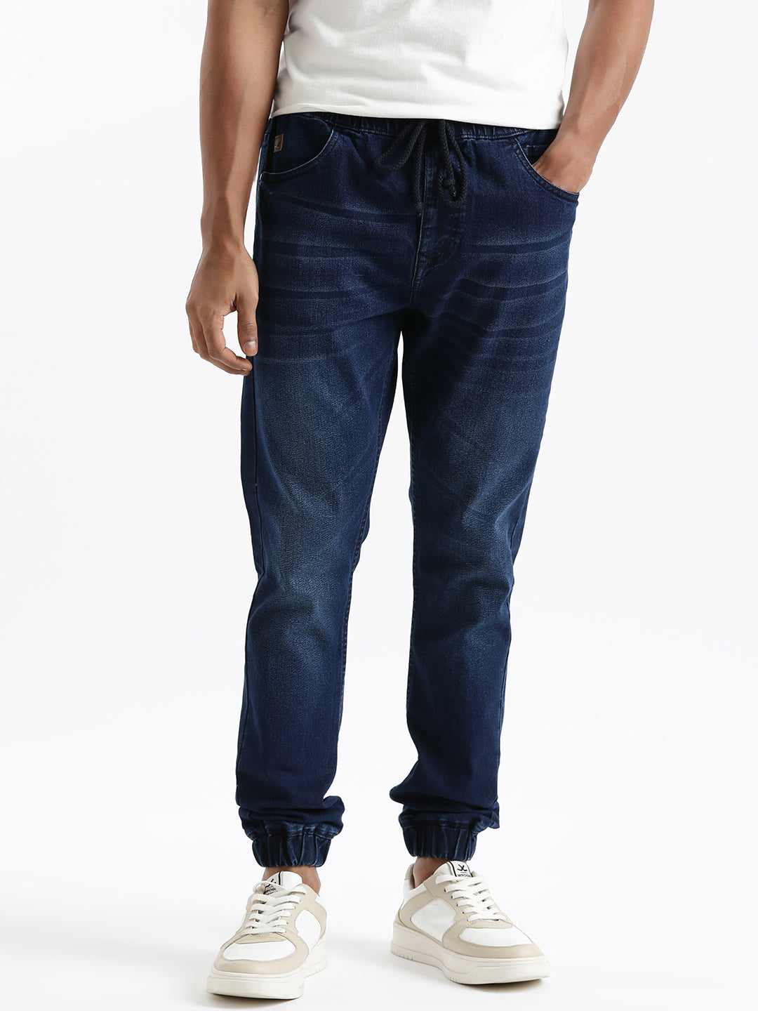 Urban Drawstring Denim Jogger