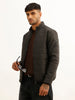 Solid Regular Fit Puffer Jacket | Black
