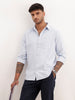 Regular Fit Solid Full Sleeve Shirt | Navy Blue | WWSH0863MAZ