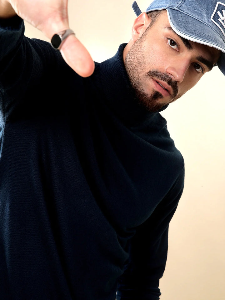 Prime Navy Turtle Neck Sweater