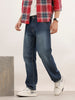 Faded Anti Fit Denim Jeans | Dark Blue