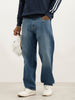 Washed Loose Fit Denim Jeans | Blue