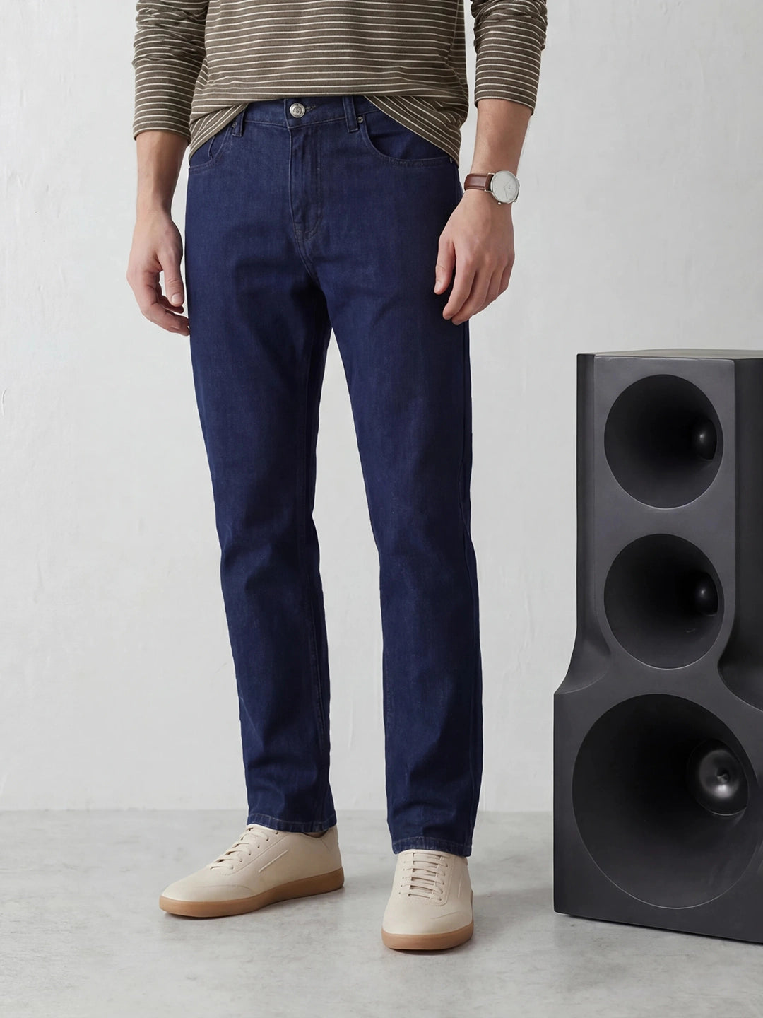 Relaxed Fit Denim Jeans | Dark Blue