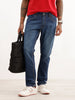 Faded Slim Fit Denim Jeans | Dark Blue