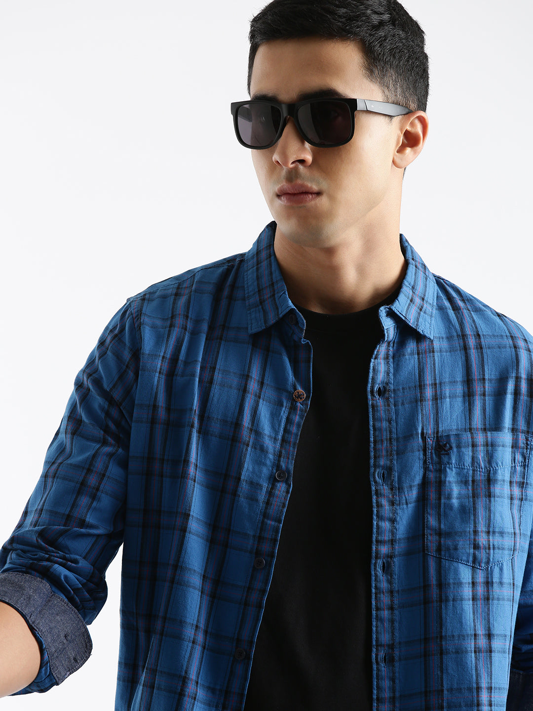 Checkered Lines Casual Shirt