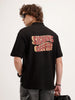Oversized Back Printed T-Shirt | Black