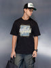 Oversized graphic T-shirt | Black
