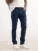 Solid Slim Fit Denim Jeans | Dark Blue