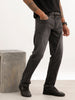 Faded Straight Fit Denim Jeans | Dark Grey