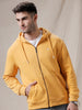 Solid Snug Yellow Hoodie