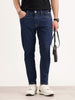 Skinny Cropped Denim Jeans | Dark Blue