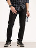 Solid Slim Fit Denim Jeans | Black