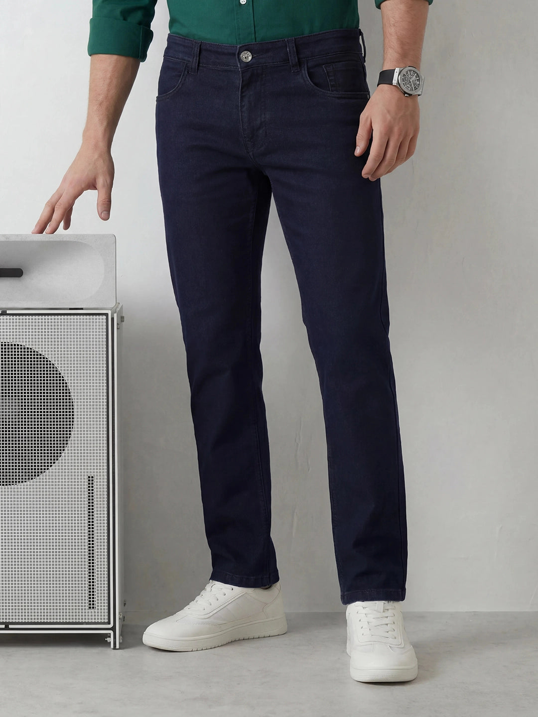 Relaxed Fit Denim Jeans | Dark Blue