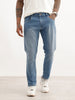 Washed Slim Cropped Denim Jeans | Light Blue