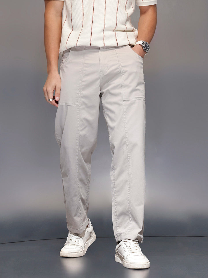 Men’s casual loose fit trouser | Grey