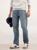 Anti Fit Faded Denim Jeans  | Light Blue