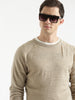 Classic Solid Beige Sweater