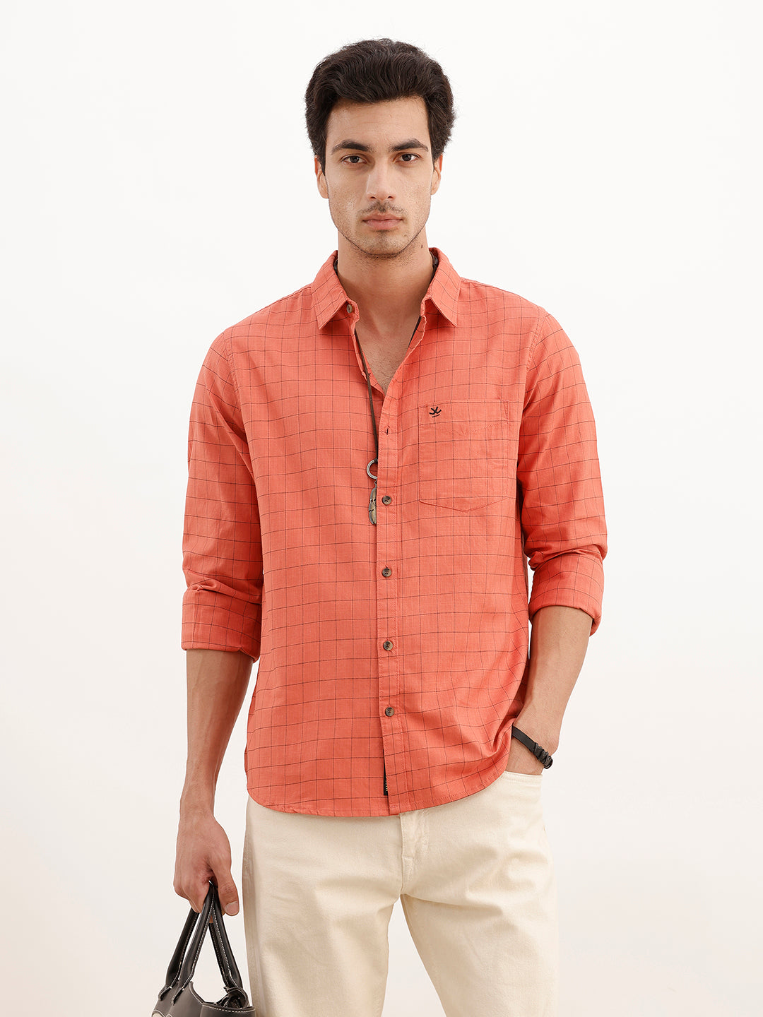 Classic Checkered Full Sleeve Shirt | Red