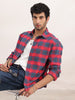 Comfort Fit Checkered Shirt | Red