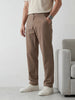Classic Straight Fit Trousers | Brown