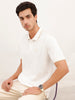 Classic Tipping Collar Polo T-Shirt | White