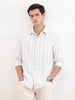 Regular Fit Striped Shirt  | White