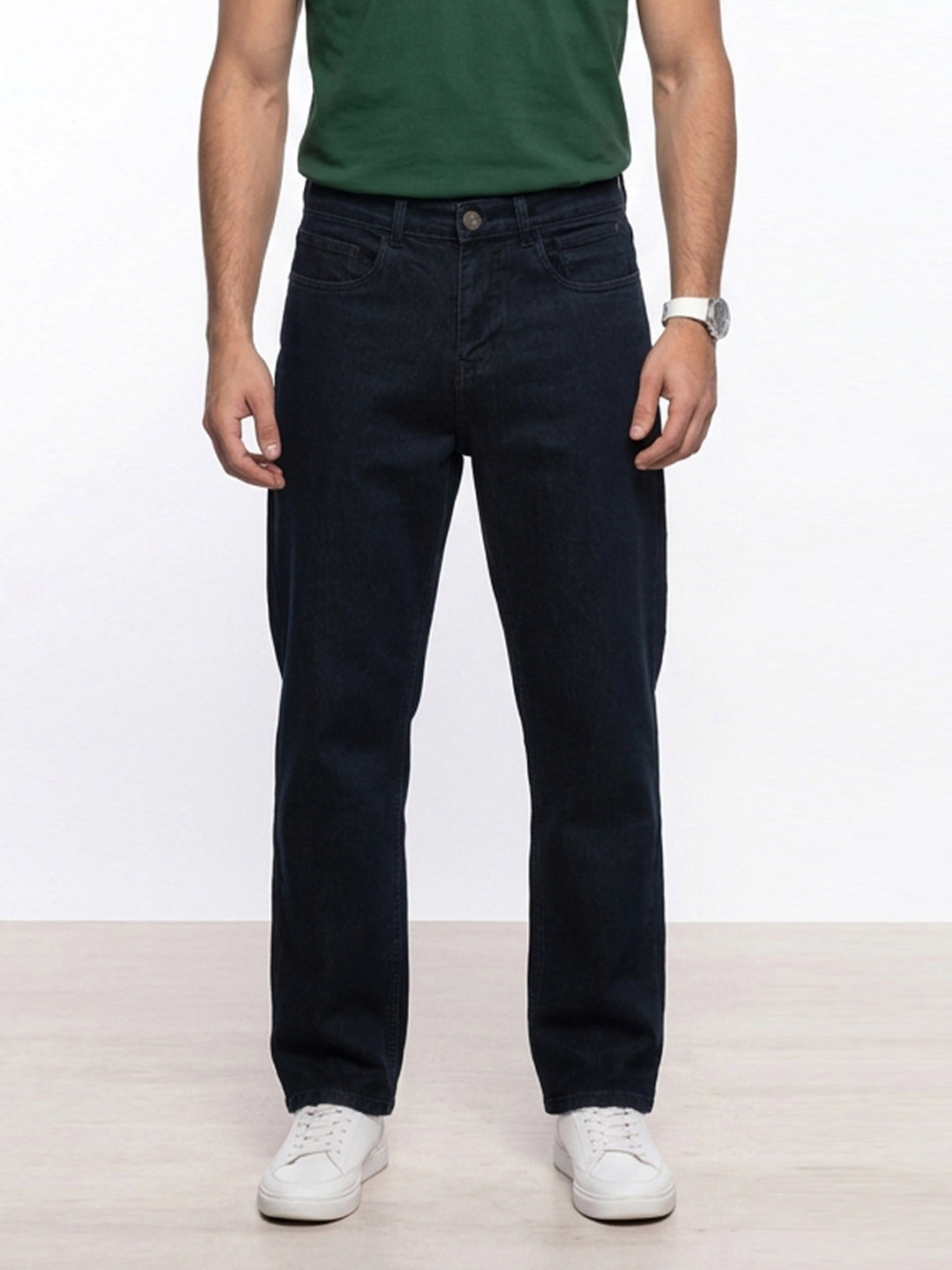 Classic Relaxed Fit Denim Jeans | Dark Blue