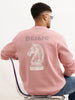 Regular Fit Placement Printed Sweatshirt | Pink