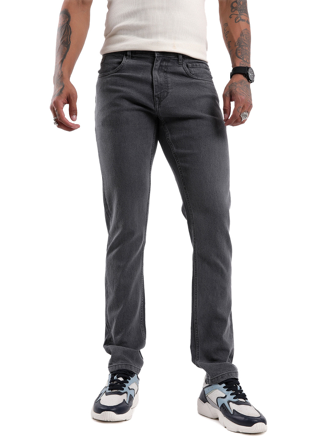 Bold Grey Sturdy Jeans