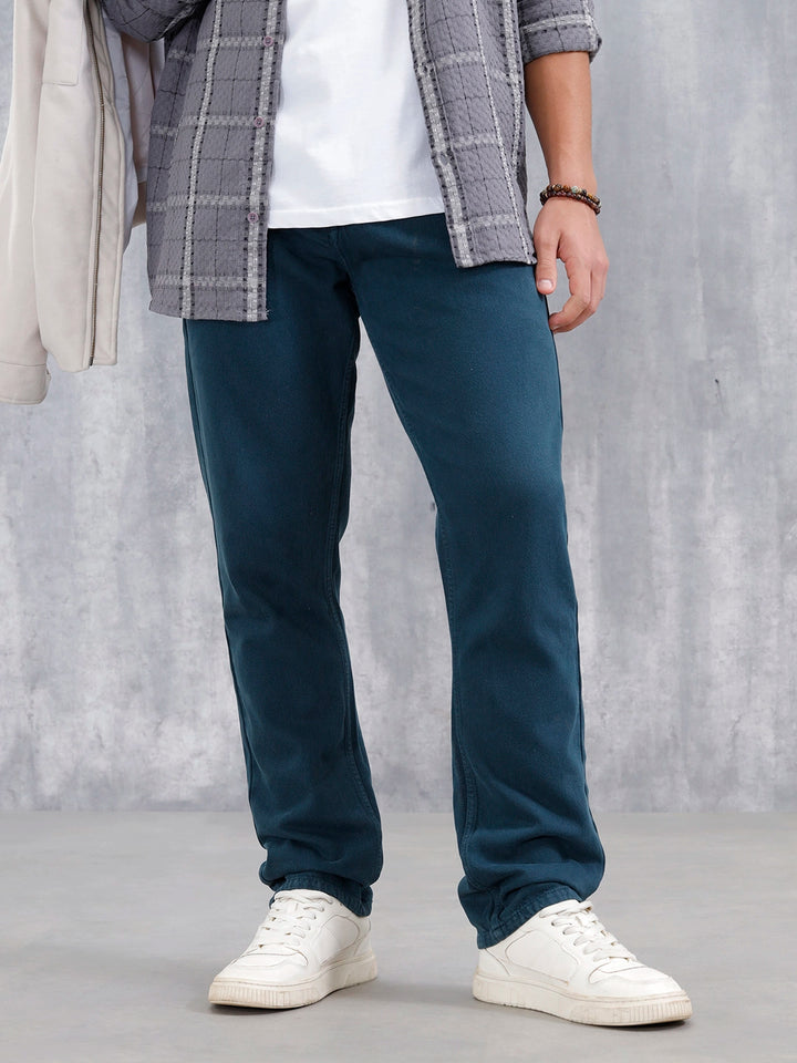 Men's Casual Relaxed Fit Jeans | Teal