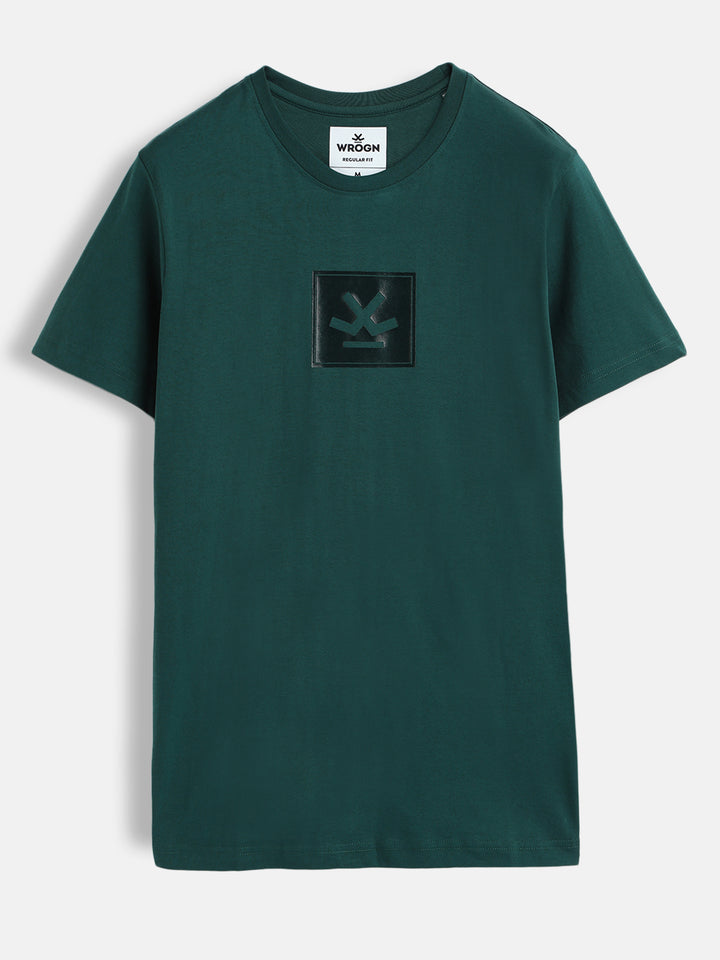 Urban Dark Green Printed T-Shirt