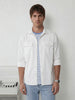 Comfort Fit Double Pocket Shirt | White