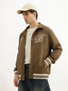 Classic Regular Fit Bomber Jacket | Olive | WJK02FSRE1073W