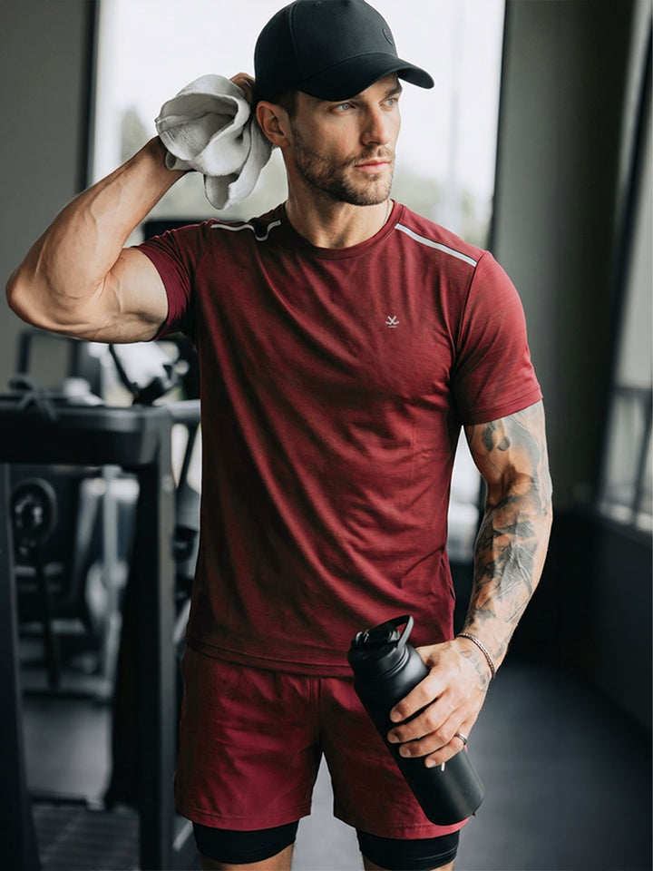 Performance Tee | Active |  Maroon