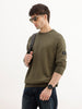 Solid Regular Fit Sweater | Olive | WSW02FSRE1025W