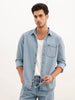 Classic Regular Fit Denim Shirt | Blue