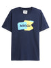 Navy Classic Printed T-Shirt