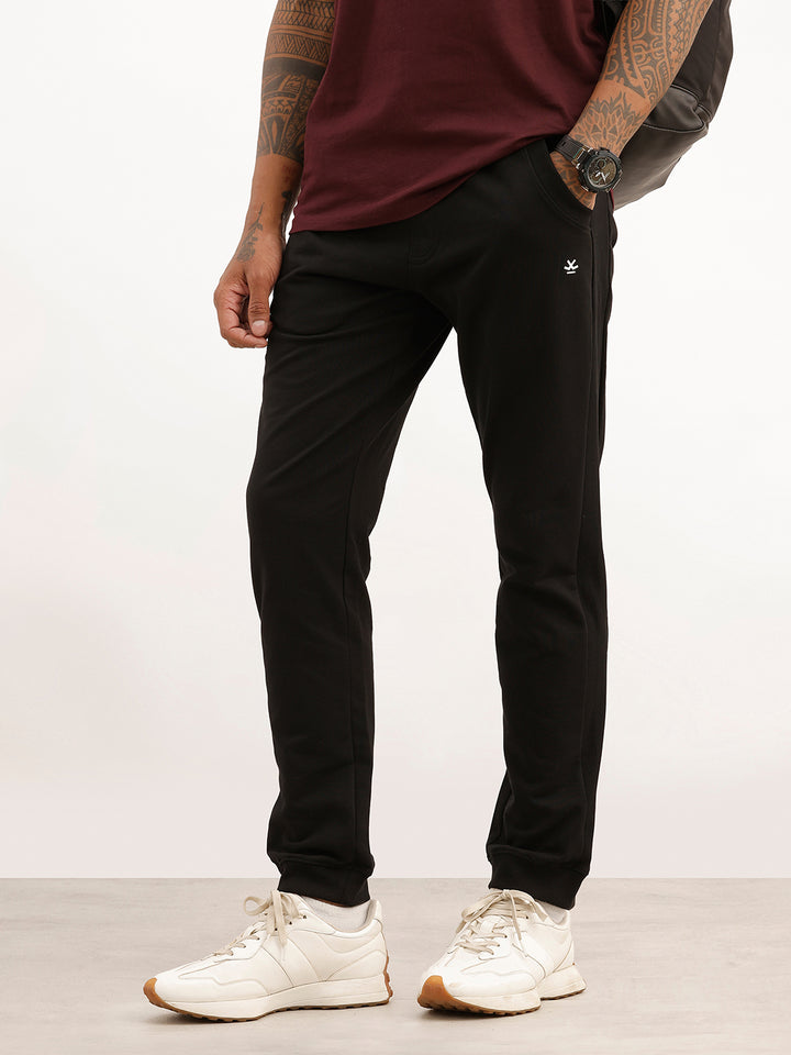 Black Solid Comfort Jogger