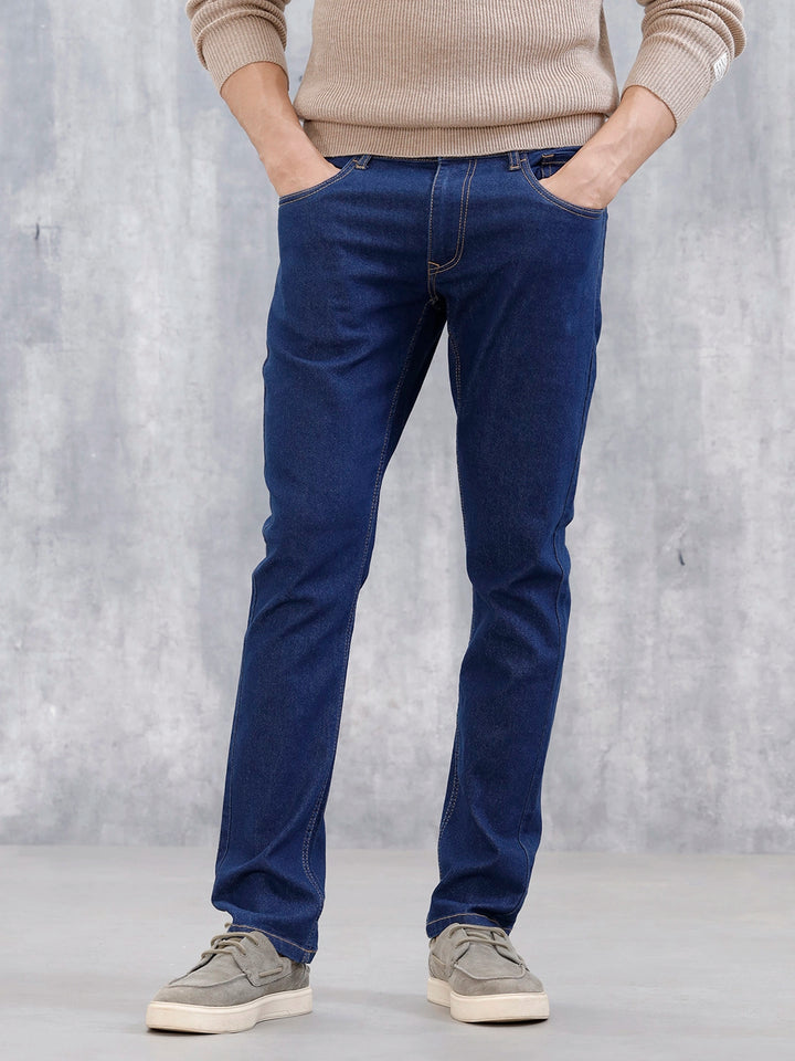Men's Casual Slim Fit Jeans | Blue