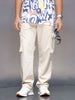 Men’s minimal loose fit cargo trousers | Khaki