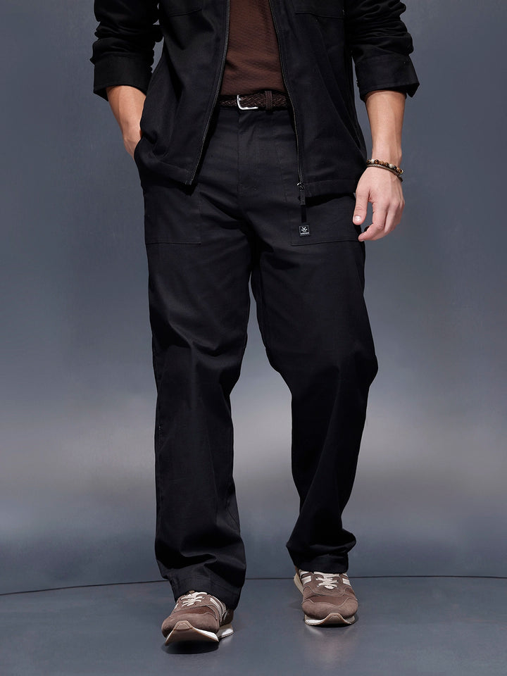 Casual Loose Fit Trouser  | Black